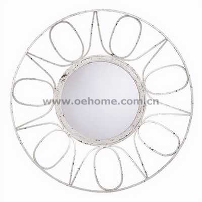 8374 Decorative modern hanging metal wall mirror